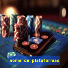 nome de plataformas de jogos