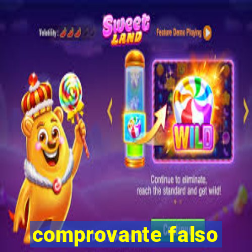 comprovante falso