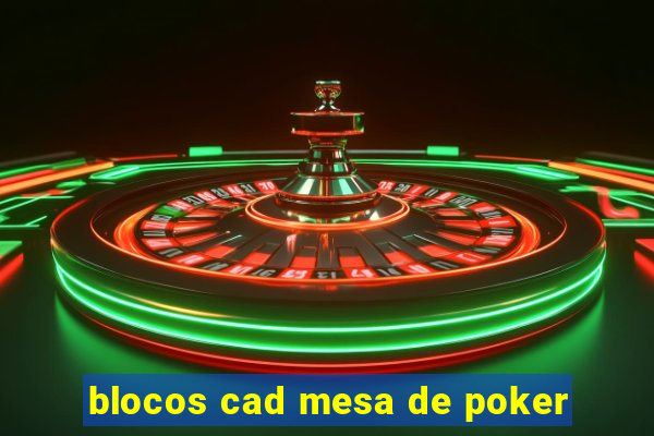 blocos cad mesa de poker