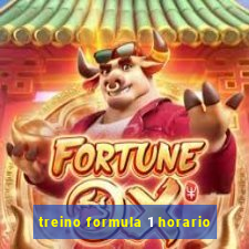 treino formula 1 horario