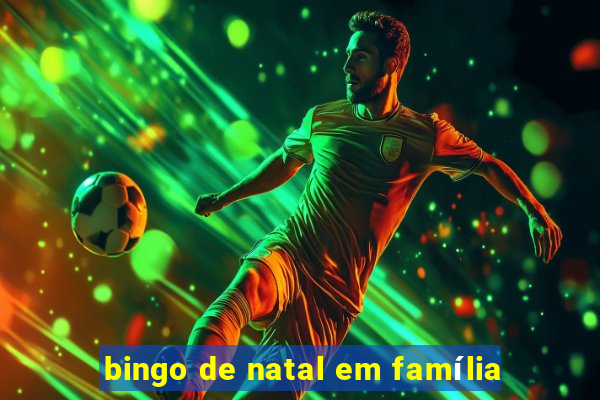 bingo de natal em família