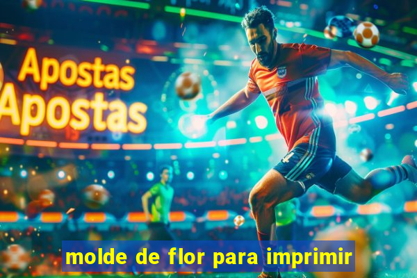 molde de flor para imprimir