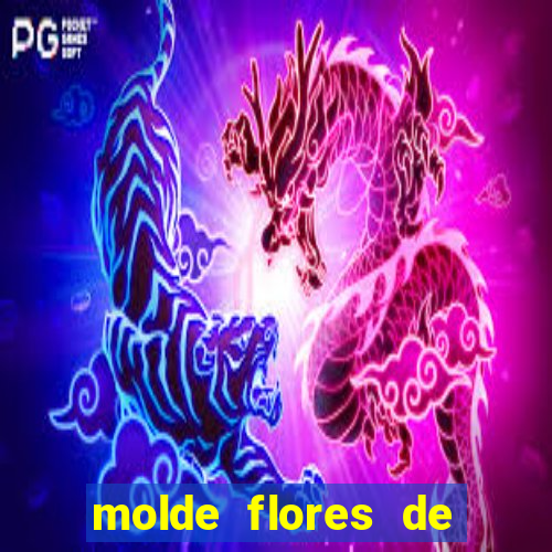 molde flores de papel para imprimir