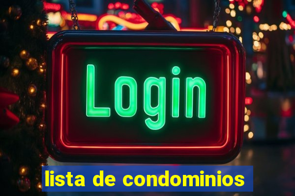 lista de condominios