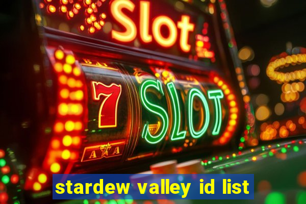 stardew valley id list